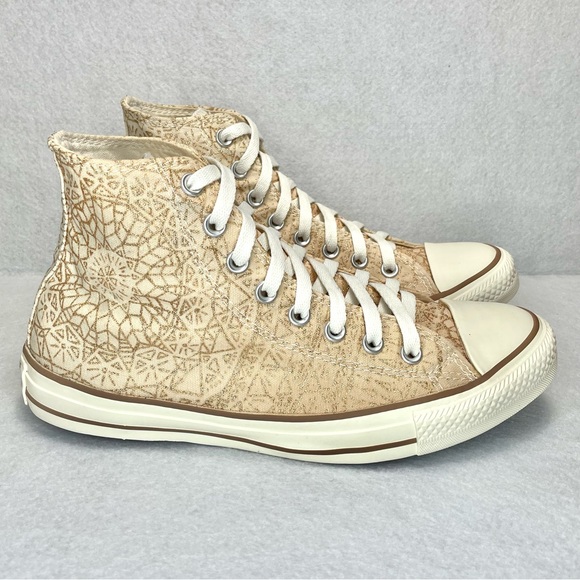 Converse All Star 'Snowflake Sparkle' High-Top Sneakers Canvas Women’s Size 10 - Picture 2 of 11